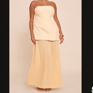 Elegant Yellow Maxi Dress